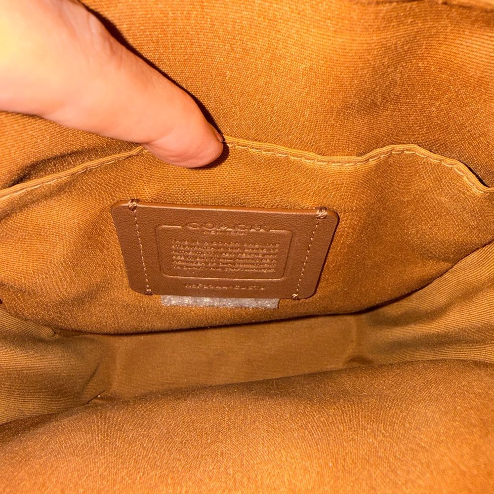 Coach Signature Debossed Leather Crossbody - Picture 7 of 7